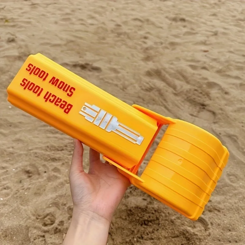 Pala infantil para playa y nieve naranja vibrante resistente - imagen 2
