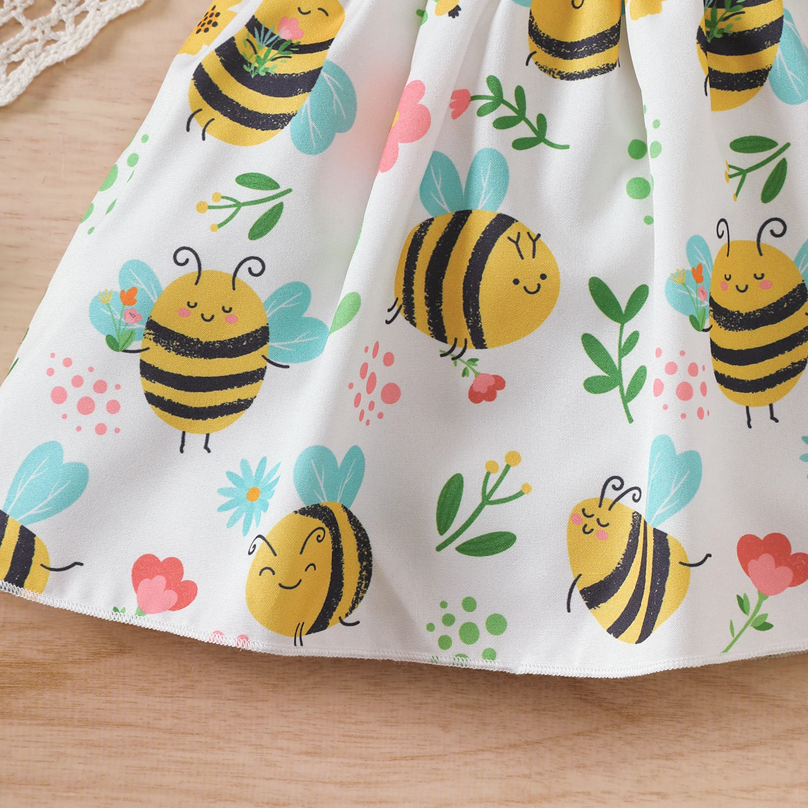 Conjunto veraniego abeja: vestido sin mangas y sombrero de sol - imagen 3