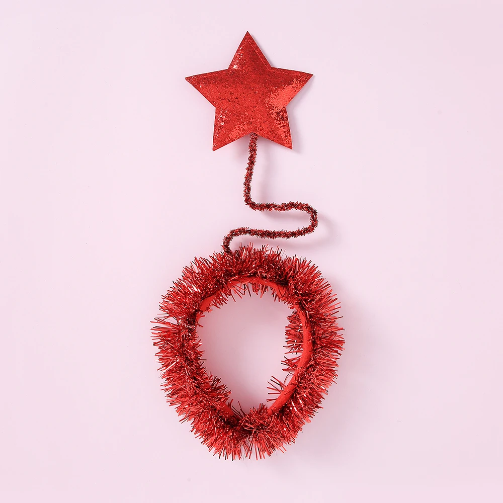 Diadema estrella para niñas - felpa colorida para fiestas y festivales - imagen 2