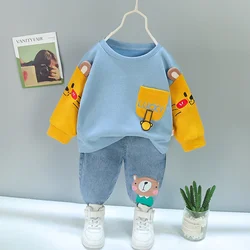 Chándal infantil de algodón para niños y niñas de entretiempo