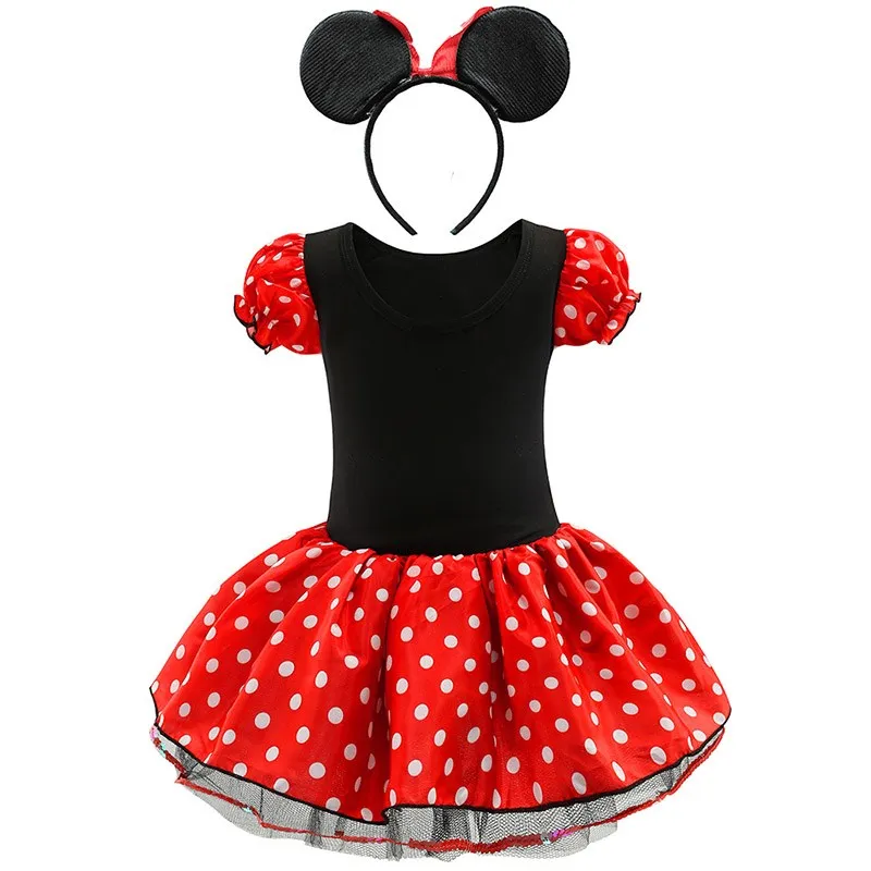 Disfraz ratón para niña con vestido tutú ballet y diadema - imagen 3