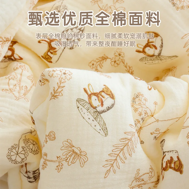 Edredón de invierno para cuna de bebé – Manta suave de muselina - imagen 5