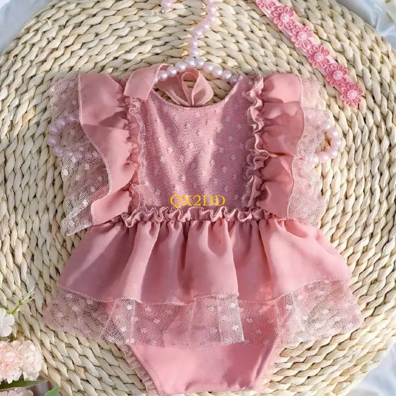 Disfraz de fotografía para bebé con pelele y diadema de flores