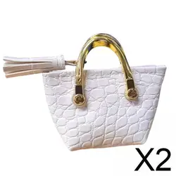 Bolso de mano en cuero para muñecas y figuras tipo acción