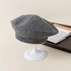 Gorro de punto para niños cálido y suave invernal fino cotidiano