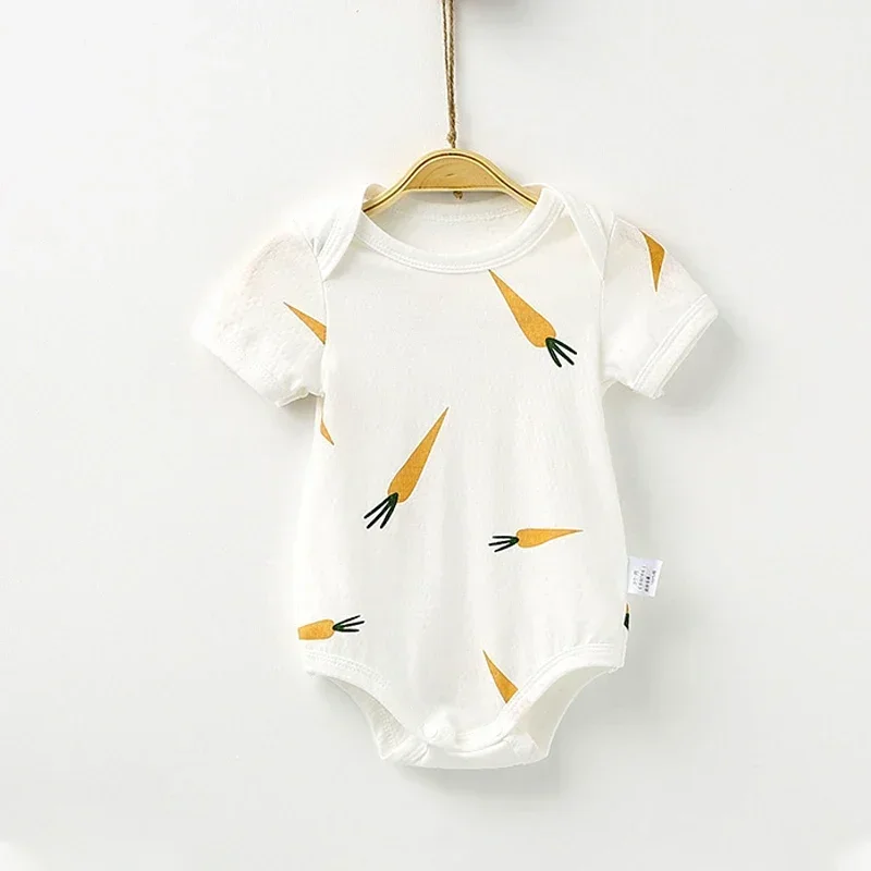 Pelele recién nacido de algodón unisex para niño y niña con pies