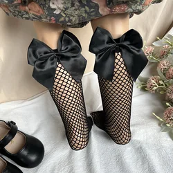Calcetines de malla con lazo para niña – Rejilla transpirable verano