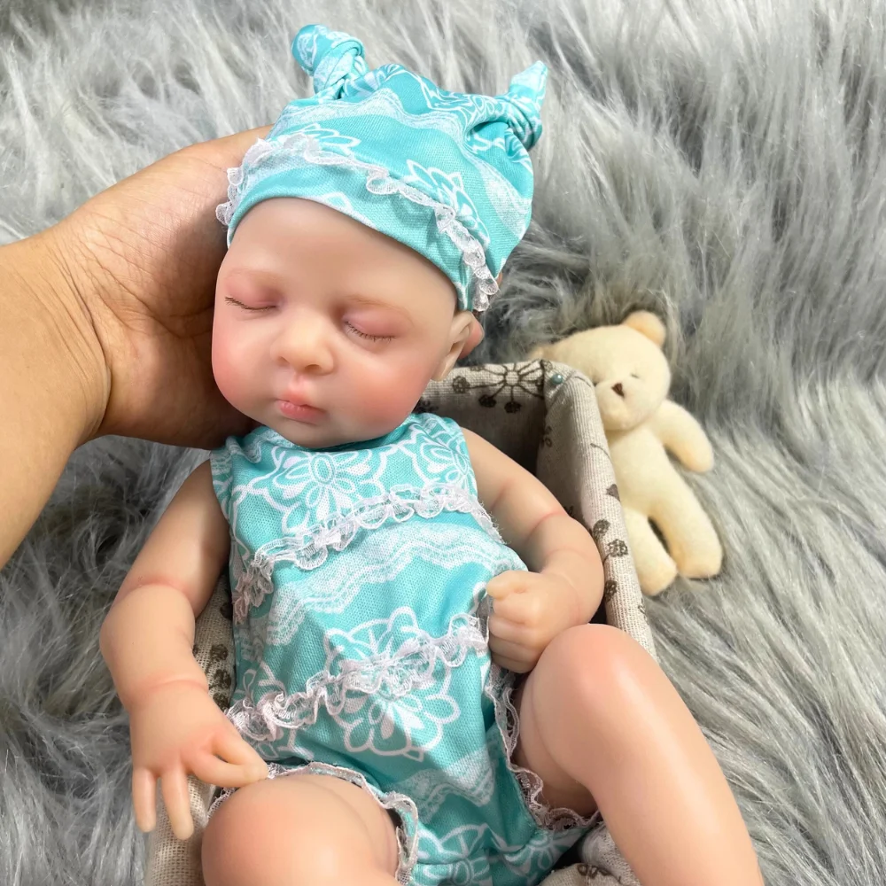 Muñeca reborn de silicona Luna realista, cuerpo suave lavable - imagen 5