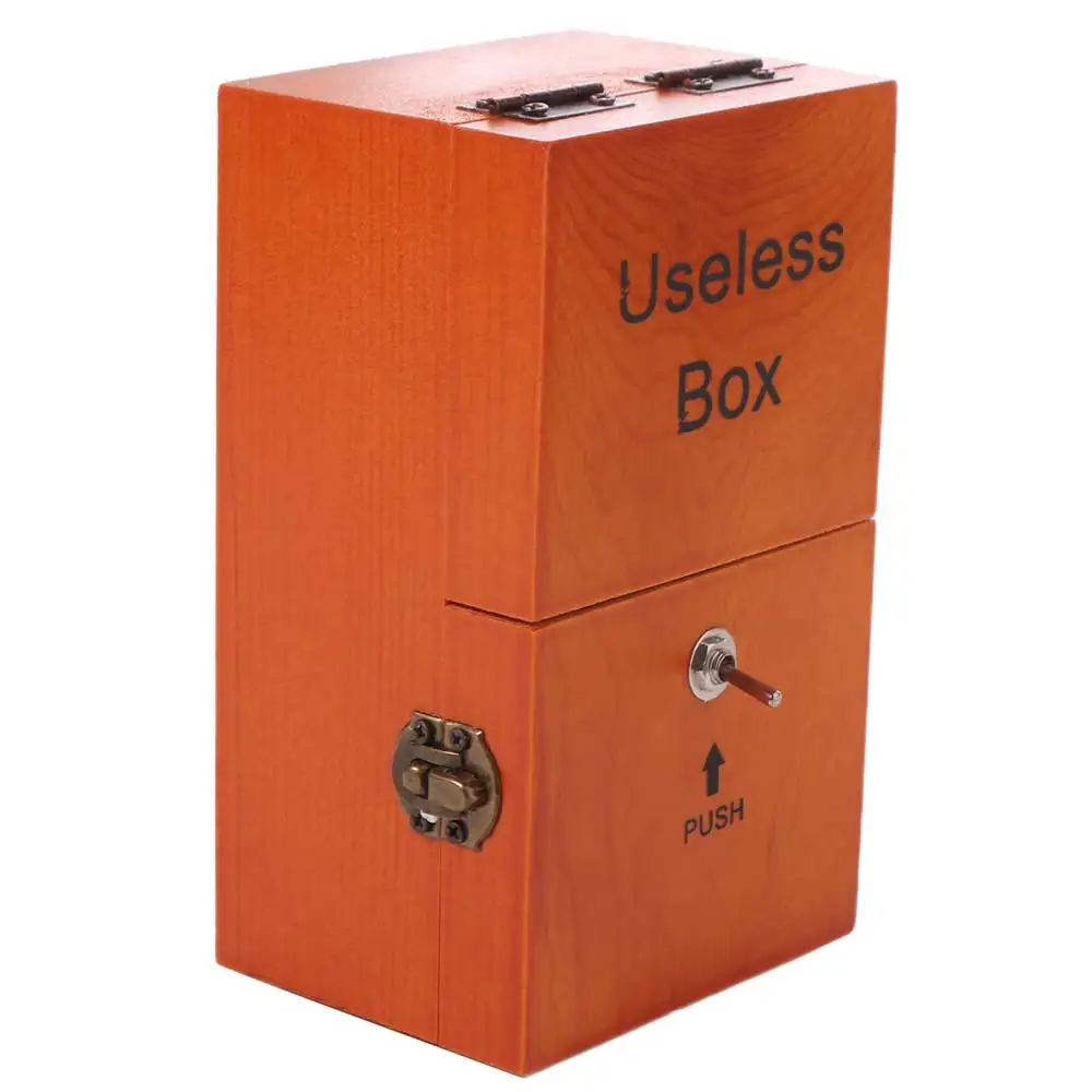 Caja de madera electrónica inútil juguete infantil divertida