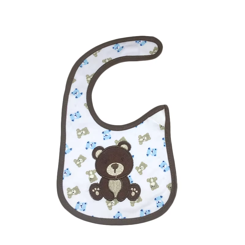 Pack de 6 baberos de saliva para bebé con capa impermeable