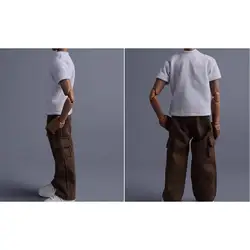 Pantalones para muñecas estilo figura de acción con vestido moda