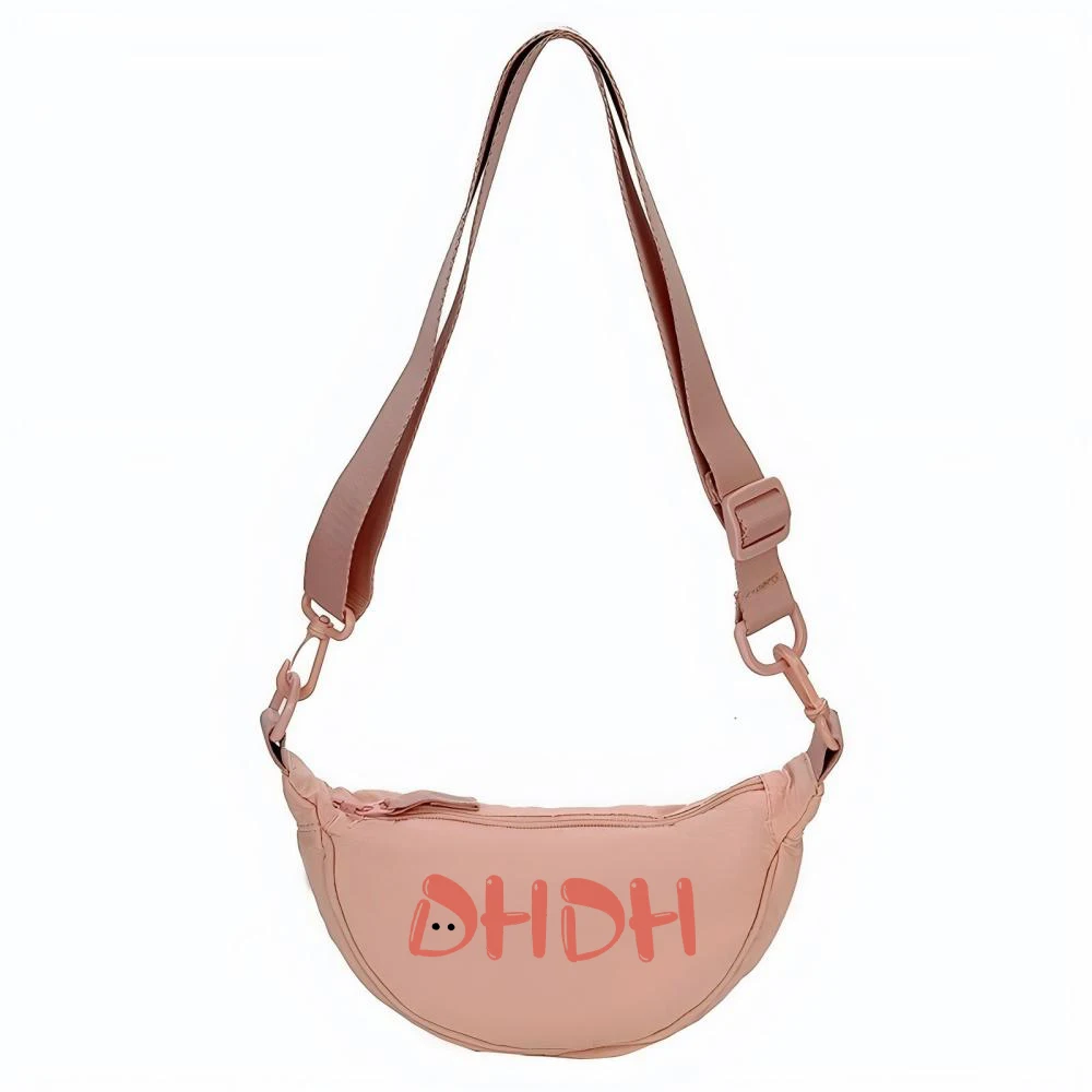 Bolso bandolera infantil de lona ligero con forma luna creciente - imagen 5