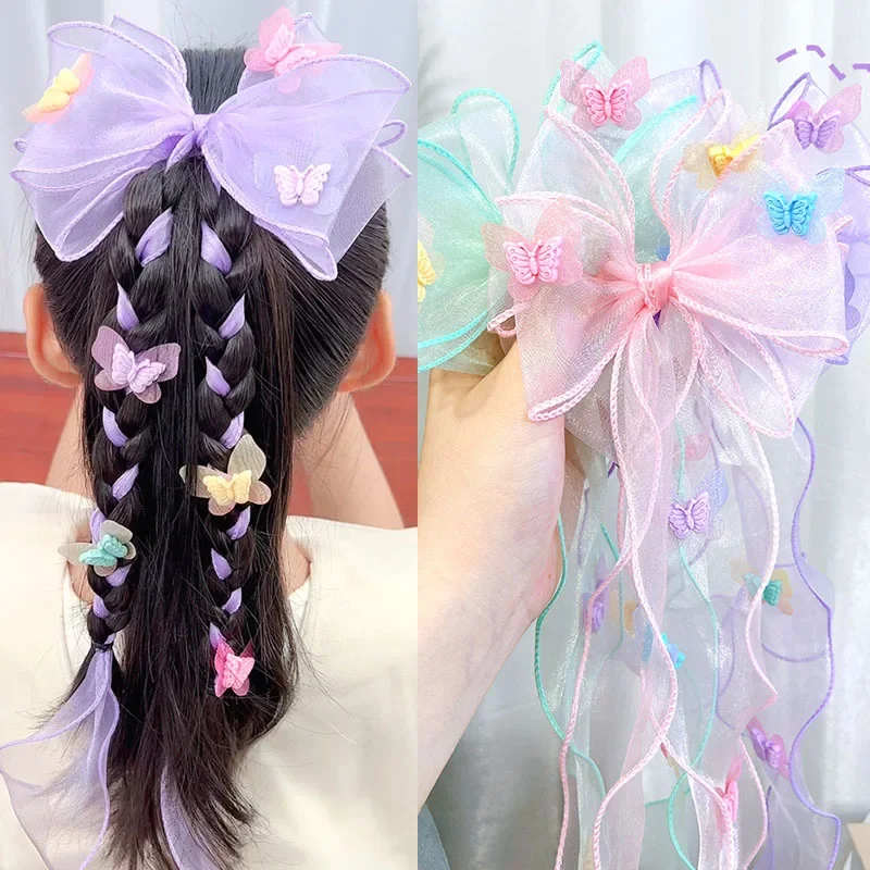 Horquilla lazo mariposa para niña – Estilo princesa - imagen 2