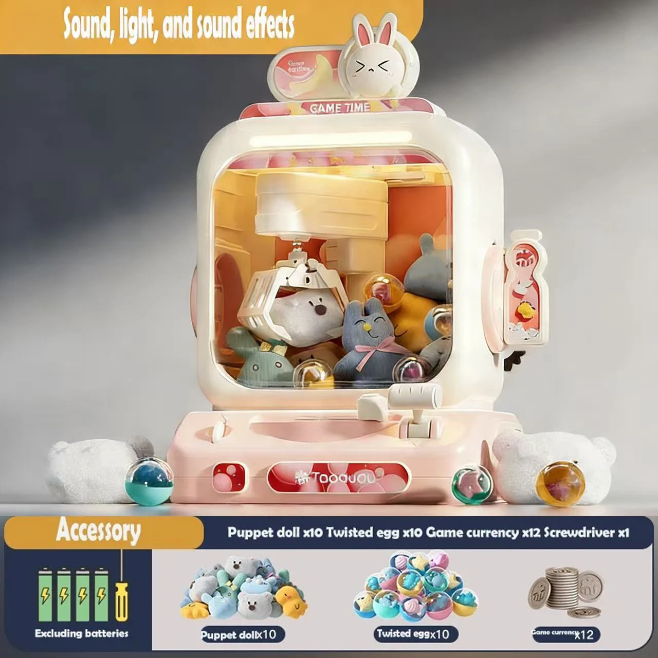 Máquina de garra infantil con música – Juguete arcade para niños - imagen 3