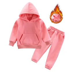 Conjunto de sudadera con capucha y pantalón térmico para bebé niña