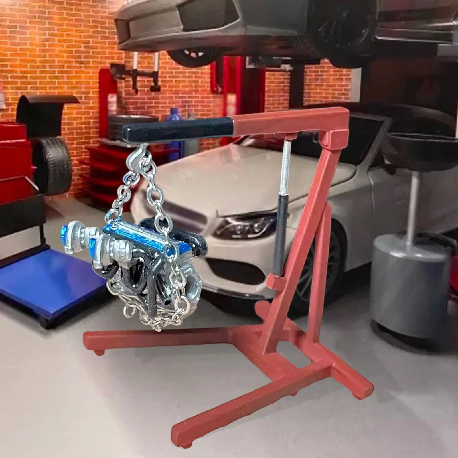 Mini grúa de motor de coche para taller y fotografía - imagen 3