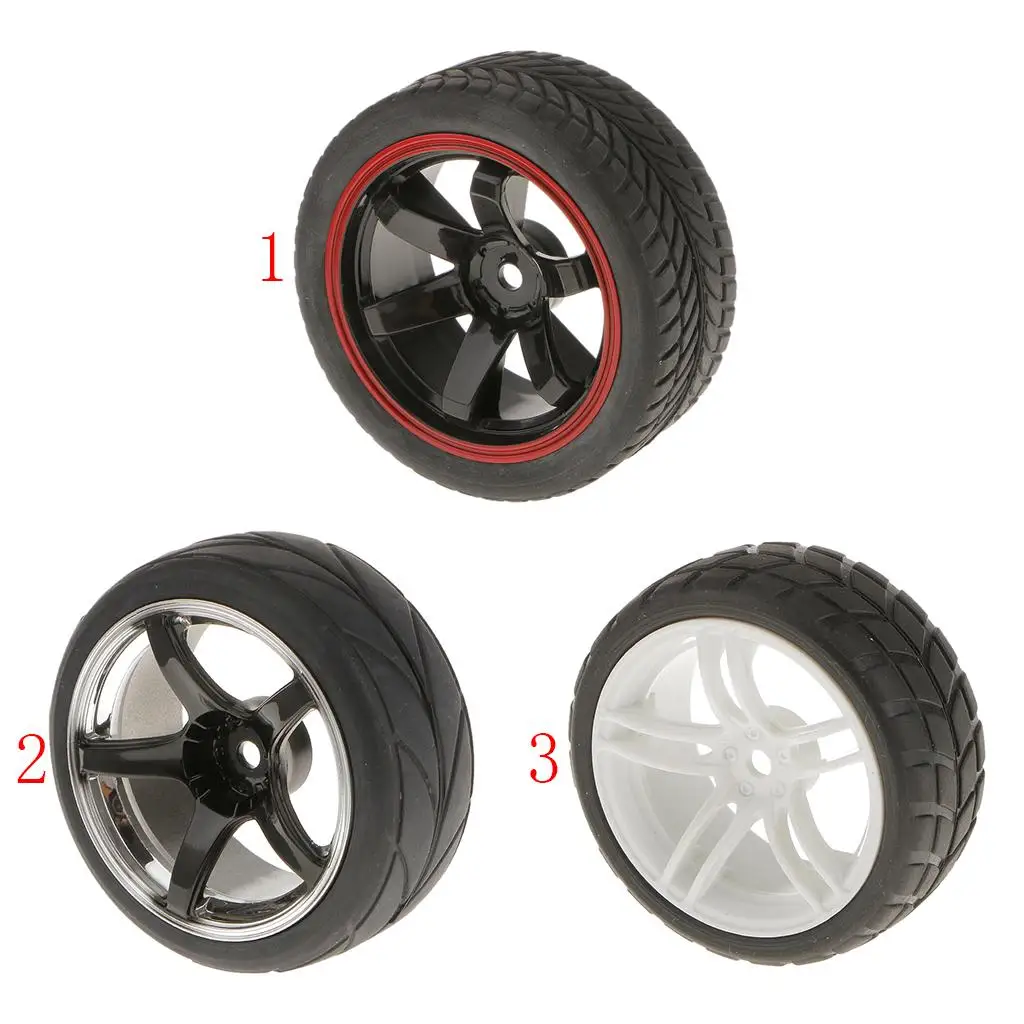 Neumáticos de espuma para coche RC rojo con llantas - imagen 2