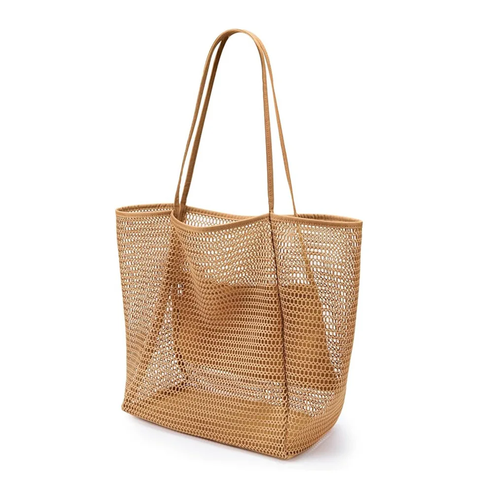Bolso de playa en malla plegable para hombro, verano al aire libre - imagen 5