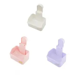 Comedero de cobayas PVC con riel deslizante montado en pared
