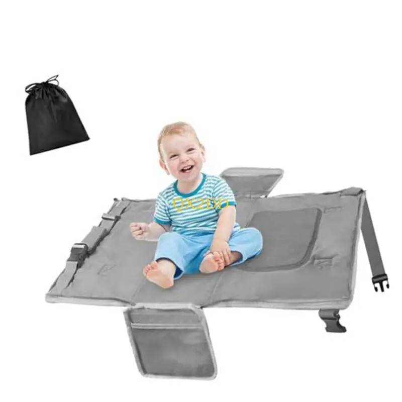 Cama viaje plegable bebé doble altura con bolsillos acceso rápido