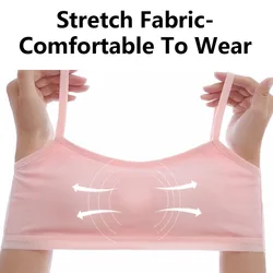 Ropa interior en algodón para niñas: sujetador y bragas entrenamiento