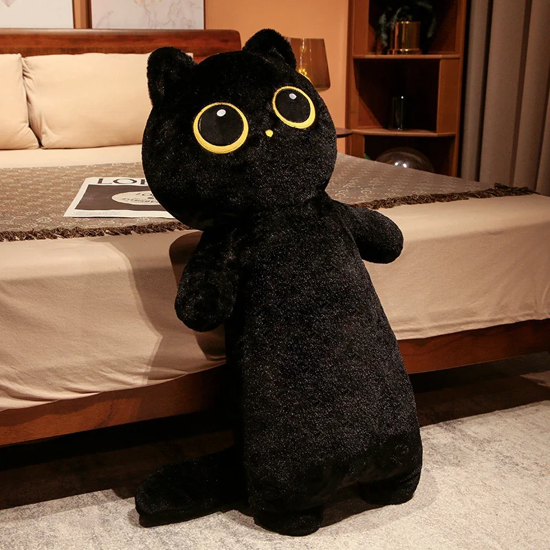 Peluche almohada cilíndrica de gato kawaii gigante para dormir
