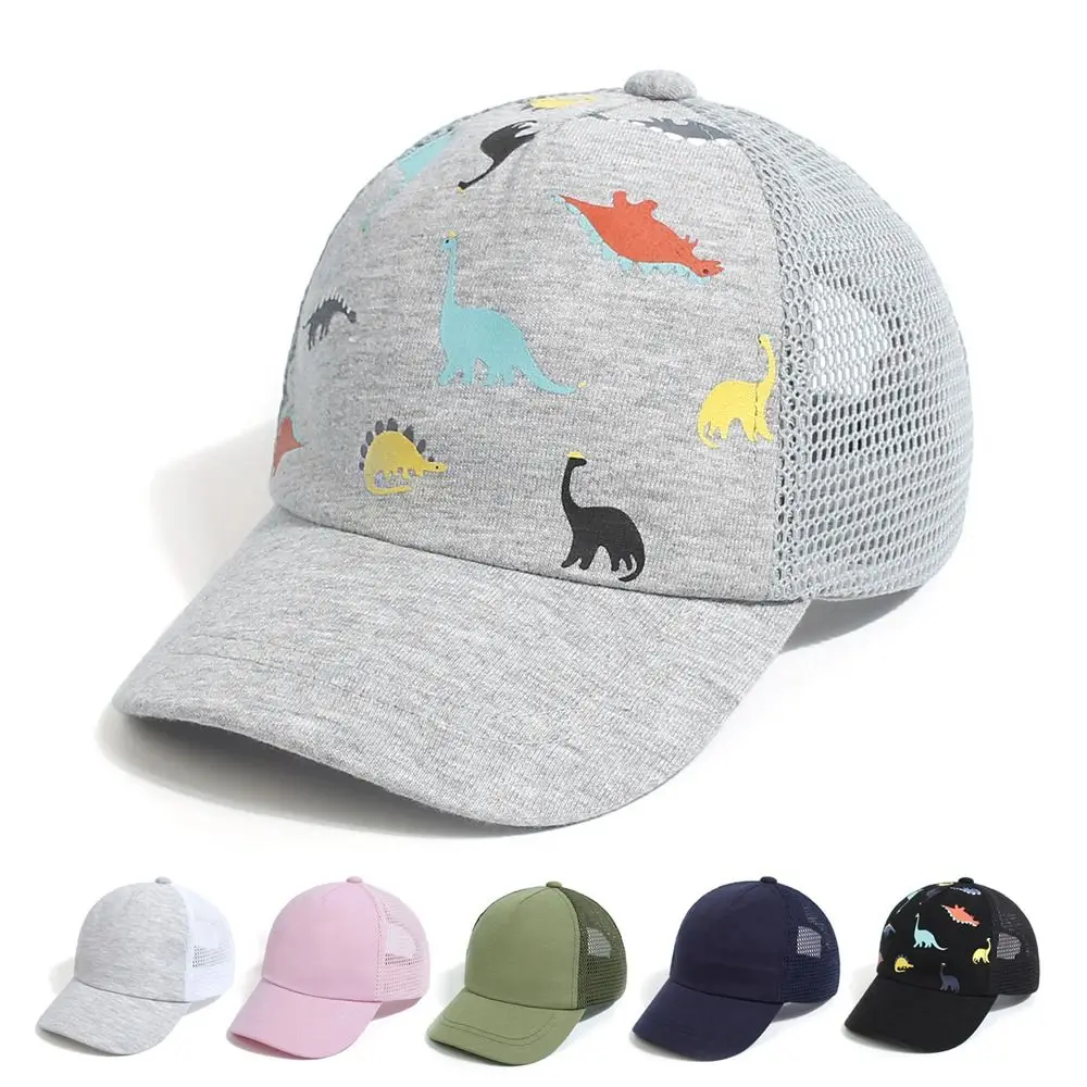 Gorra de sol con estampado de dinosaurio para niños 0-5 años - imagen 5