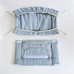 Cojín transpirable para silla de comedor infantil, color liso