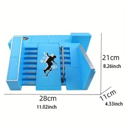 Mini monopatín para los dedos Parque de Skate en kit de juguete