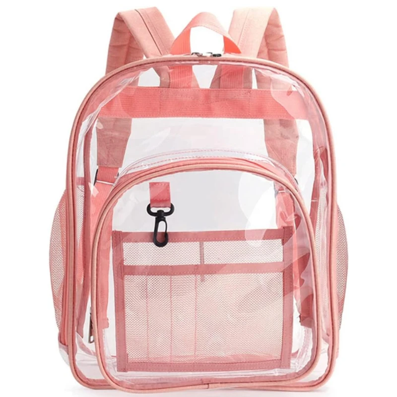 Mochila transparente impermeable para viaje escolar unisex - imagen 2