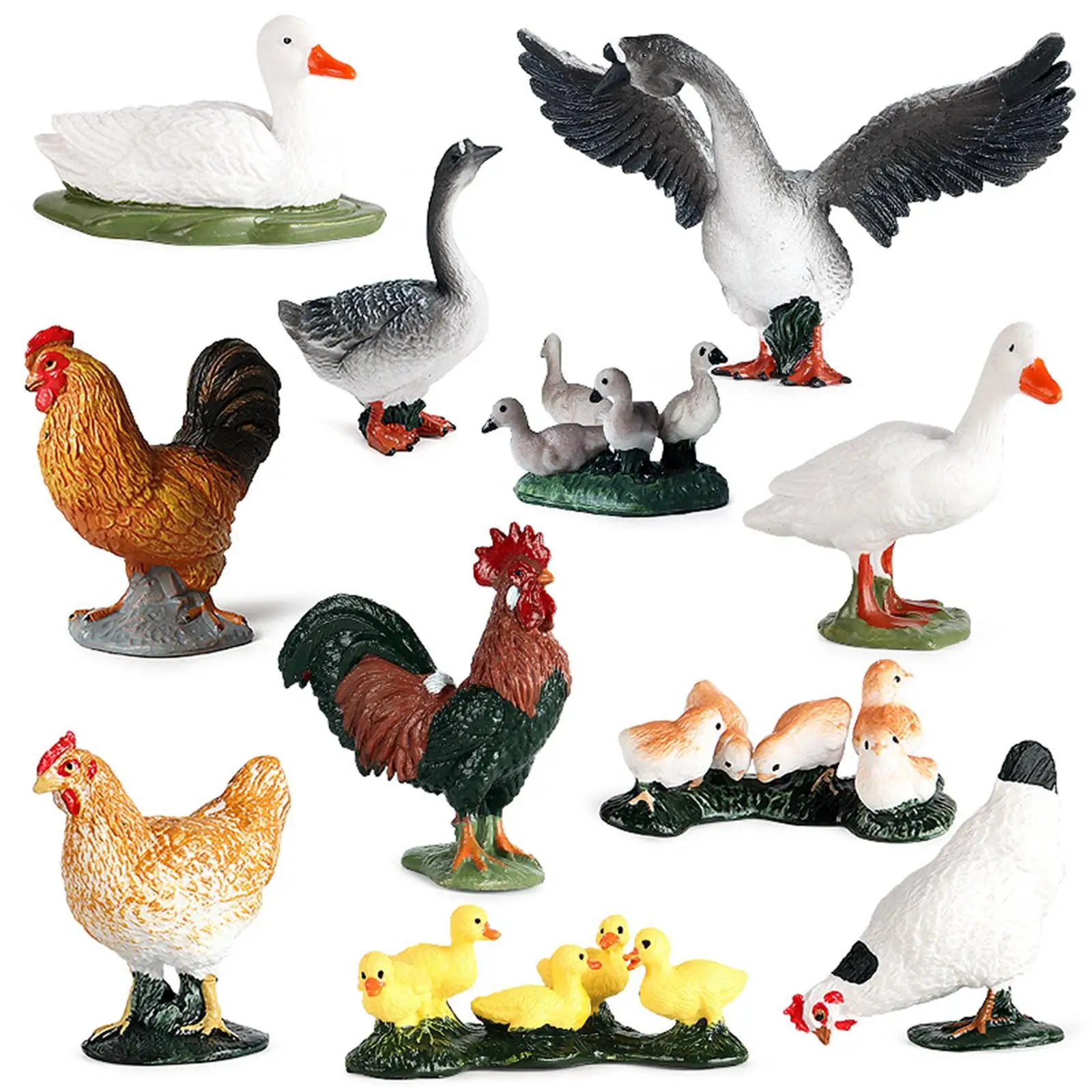 Figuras animales de granja realistas para juego y decoración - imagen 2