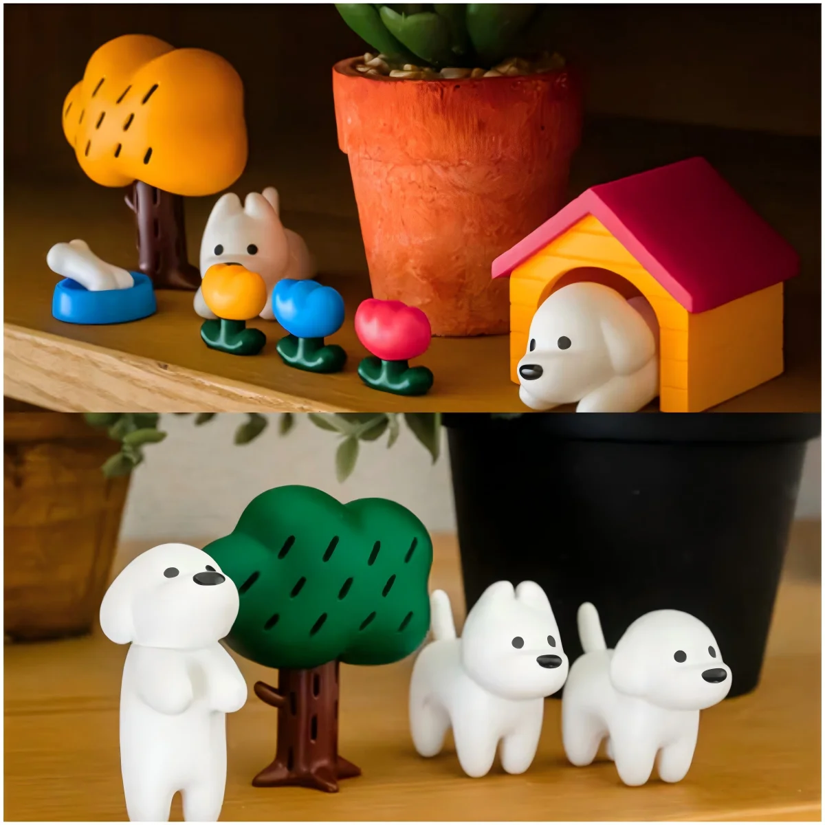 Kenelephant Matsui figura de perro coleccionable – Cachorro blanco - imagen 5