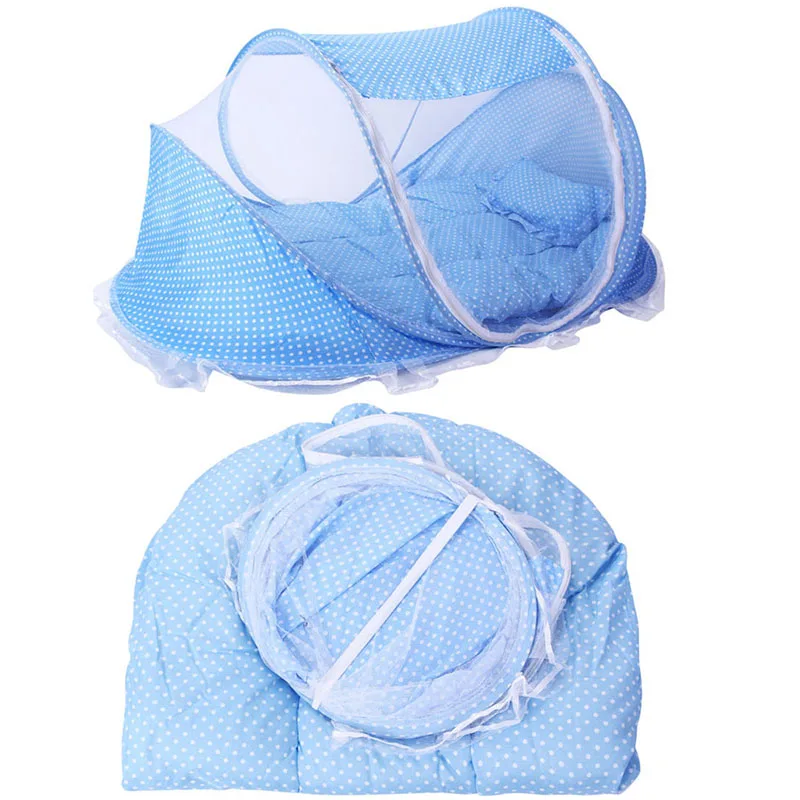 Mosquitera para cuna de bebé, malla plegable: dormir sin moscas - imagen 4