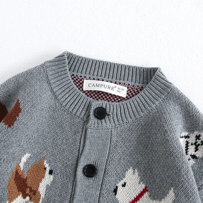 Cárdigan de punto Jacquard MILANCEL para niños – Primavera - imagen 2