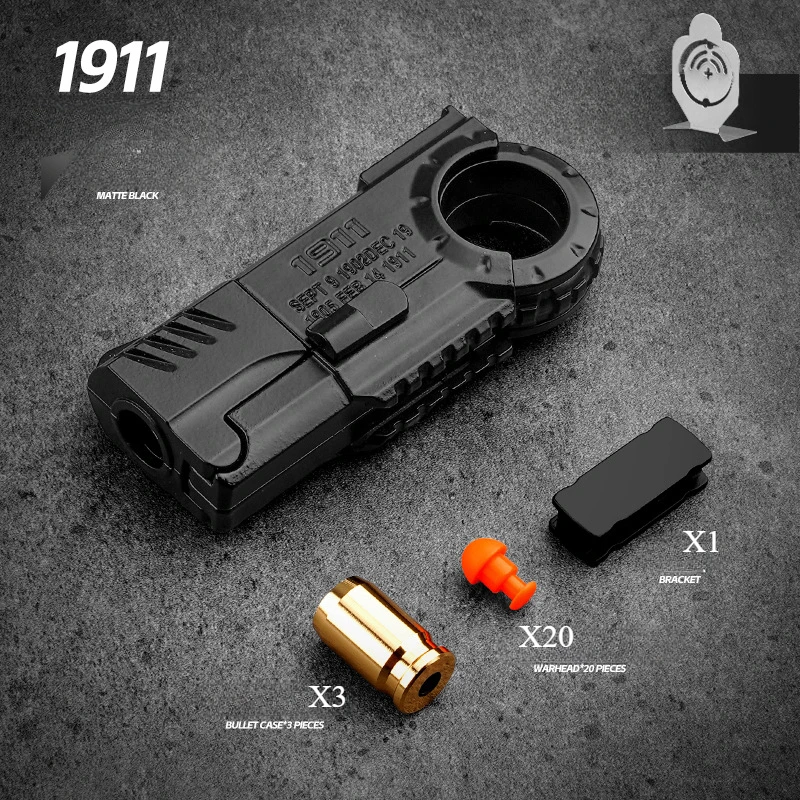 Pistola de juguete blanda de espuma con anillo 3D mini