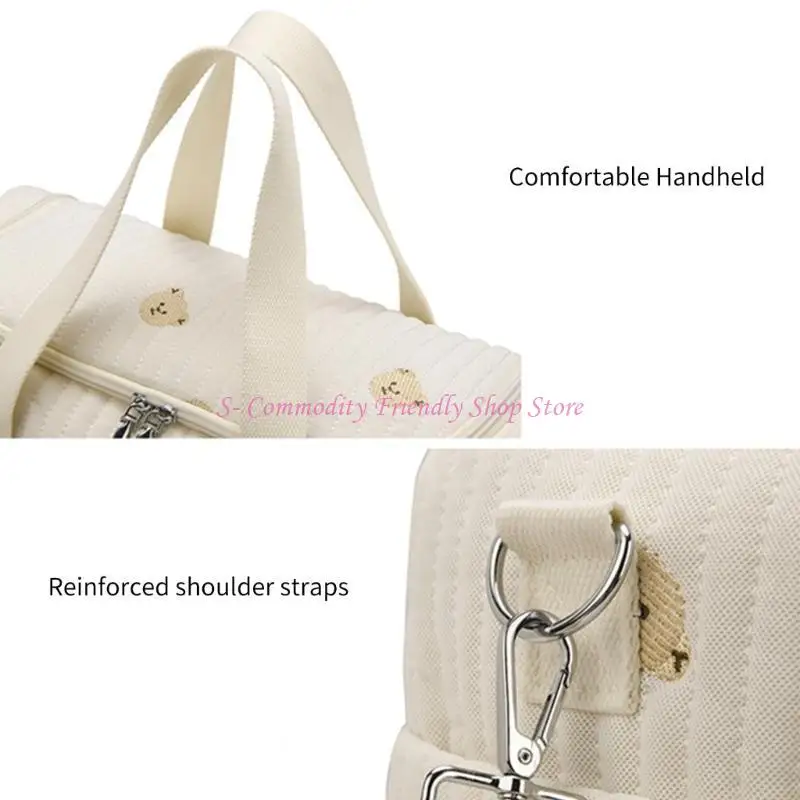 Bolso para pañales gran capacidad con bordado de mamá - imagen 4