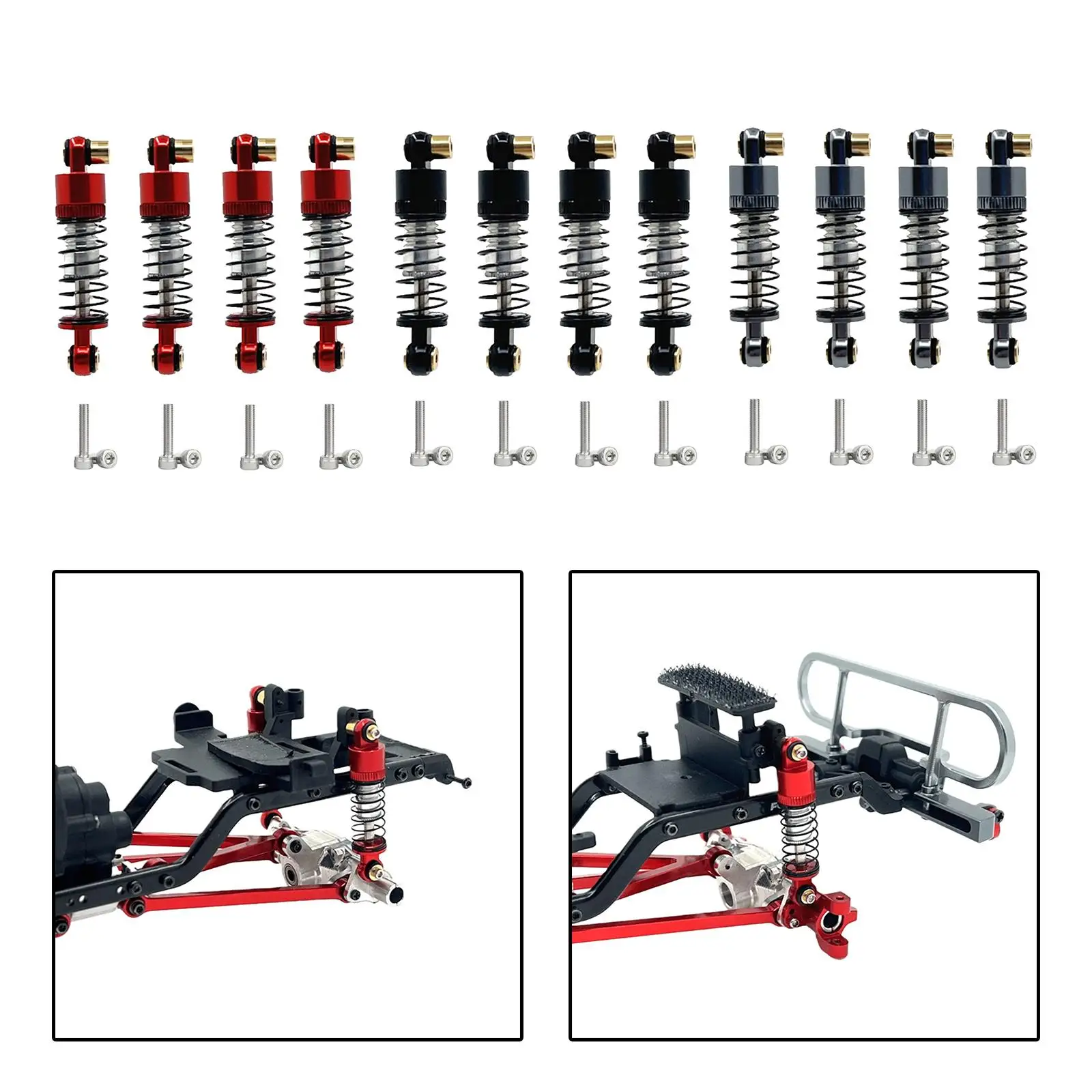 Pieza de amortiguador metálica para RC 1/24