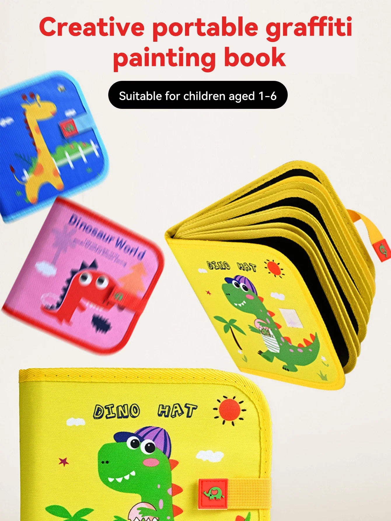 Tablero y páginas de grafiti reutilizable para niños