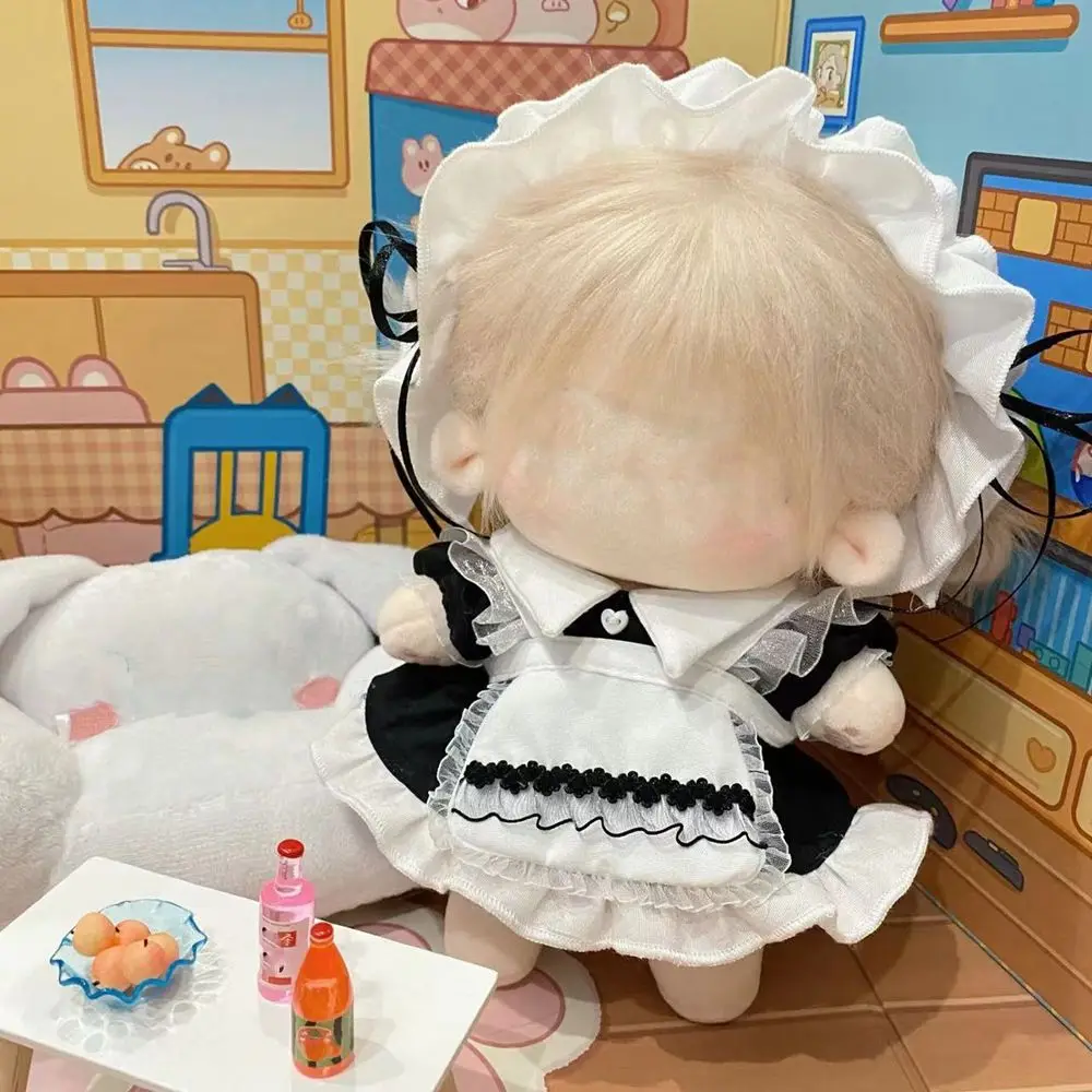 Conjunto de sirvienta para muñeca – Vestido, diadema y delantal - imagen 2