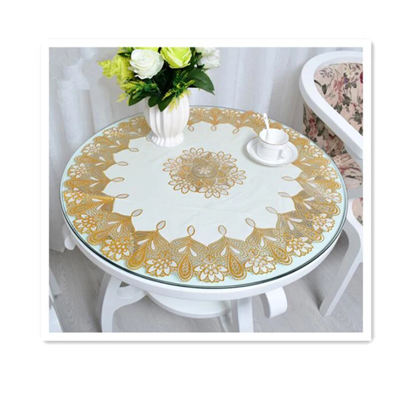 Mantel impermeable estampado floral redondo cuadrado resistente al aceite - imagen 2