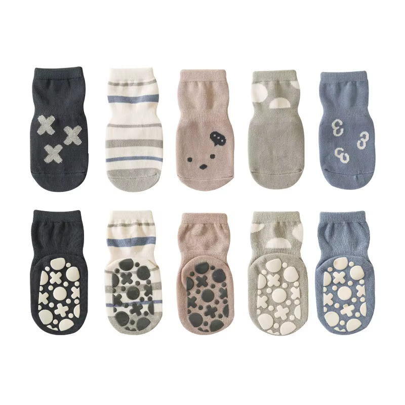 Calcetines antideslizantes de algodón para bebé, invierno y paseo - imagen 2