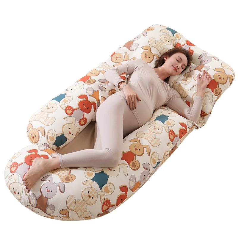 Almohada de embarazo forma U con soporte lumbar y abdominal - imagen 5