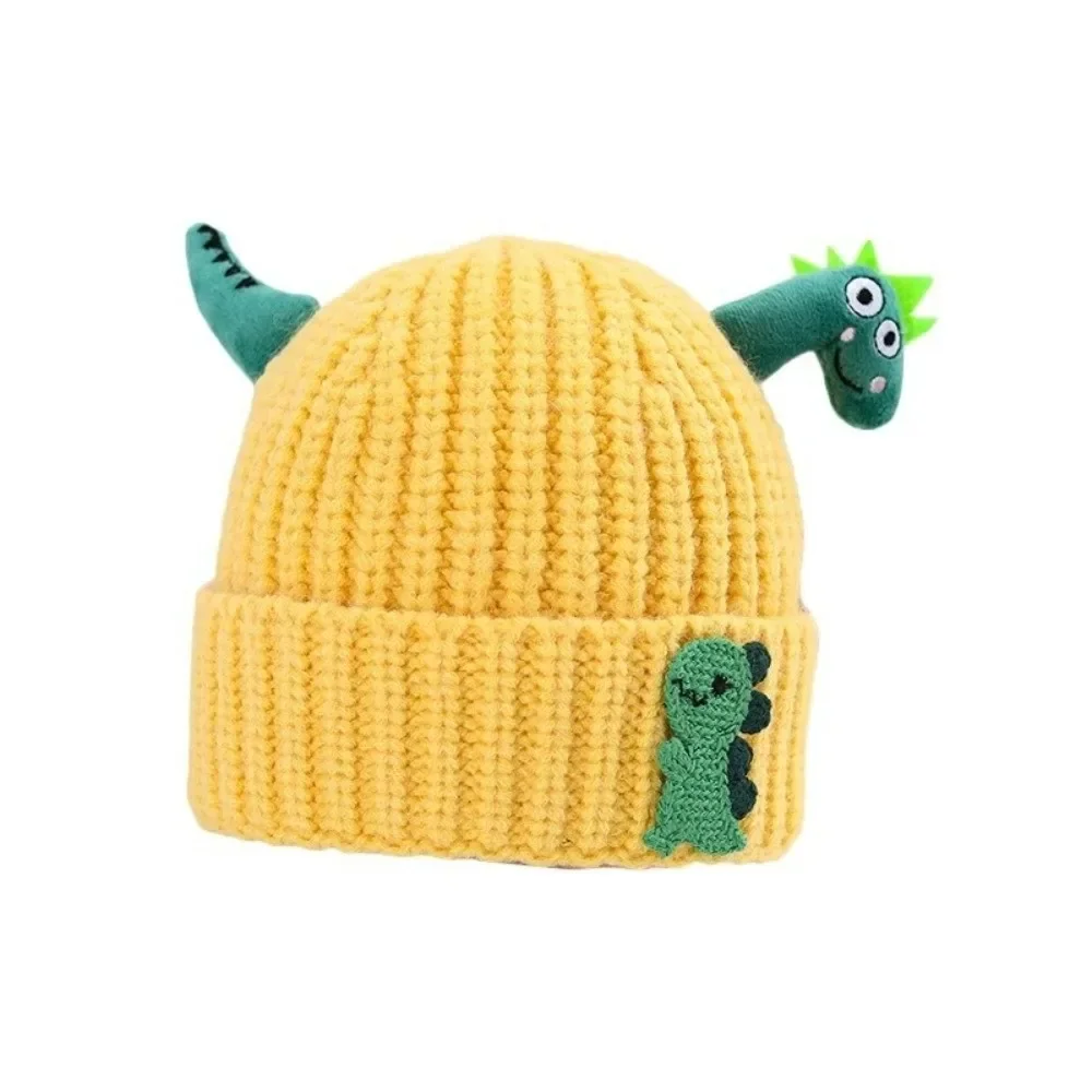 Gorro de punto dinosaurio para niños y niñas, cálido cortaviento - imagen 2