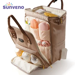 Sunveno Mochila para pañales: gran capacidad, impermeable para viaje