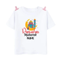 Camiseta infantil personalizada Eid Mubarak, para vacaciones