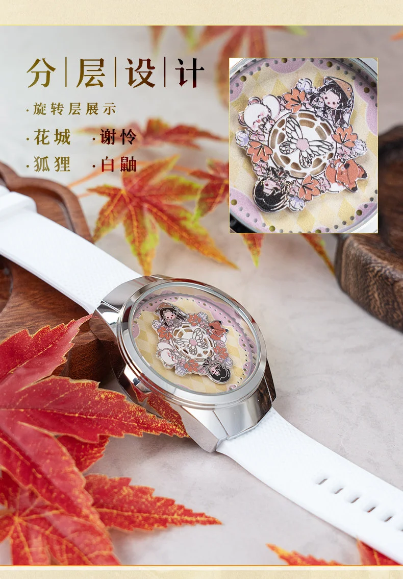 Vista superior del reloj giratorio de colección