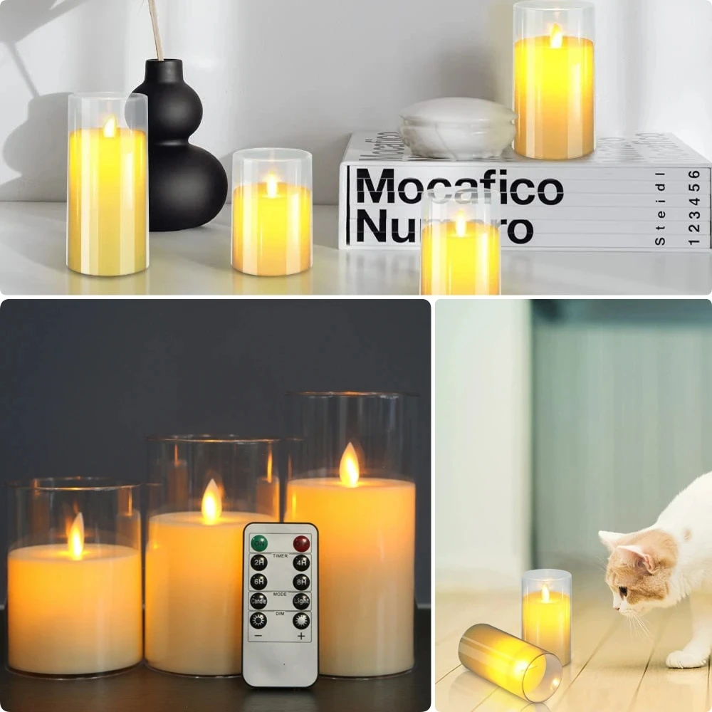 Vela LED decorativa