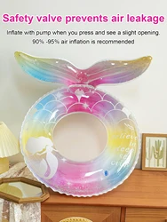 Juguete flotante de sirena con bolsillo lateral para niños