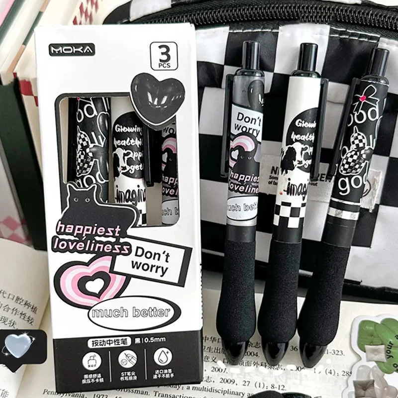 Bolígrafos scolares kawaii de gel con esponja – Pack retro - imagen 3