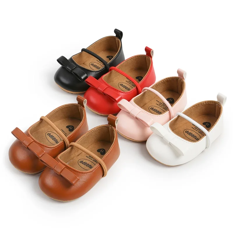 Zapatos Mary Jane de princesa con lazo para recién nacido - imagen 4